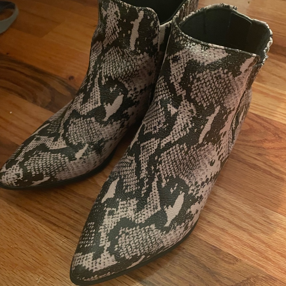 Faux snake skin boots - American Eagle (Barely worn)